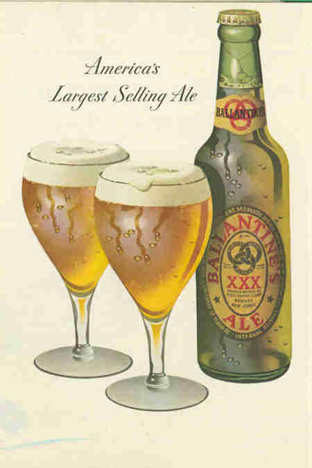 ballantine beer & ale poster